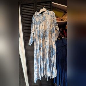 Blue And White House Of Sundar Dress